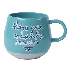 Friends How You Doin Round Mug Cyan (One Size)