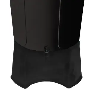 210L Black WaterButt, 210 Litre Water Butt Kit with Water Butt Stand, Tap and Black Lid for Garden