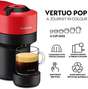 Nespresso Vertuo Pop Coffee Pod Machine By Krups