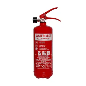 1.4ltr Water Mist Home and Rental Property Fire Extinguisher with Fire Blanket