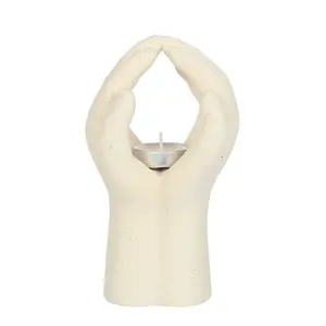 Something Different Praying Hands Tealight Holder White (One Size)