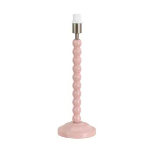 ValueLights Bobbles Rose Pink Bobbin Table Lamp Base