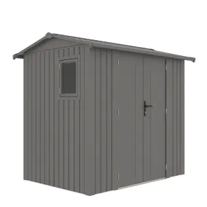 Rowlinson Brentvale 8x6 Premium Apex Metal Shed with Assembly