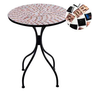 Beliani Retro Garden Table Black CARPINO