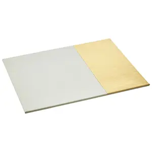 Interiors by Premier Geome Dipped White and Gold Placemats