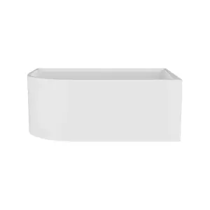 Right Hand J-Shaped Freestanding Bath from Balterley - 1500mm x 740mm