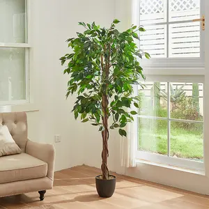 180cm H Garden Decoration Artificial Green Banyan with Pot