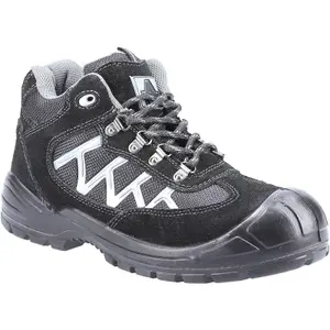 Amblers S1P Black Suede Steel Toe Safety Hiker Work Boot for Men