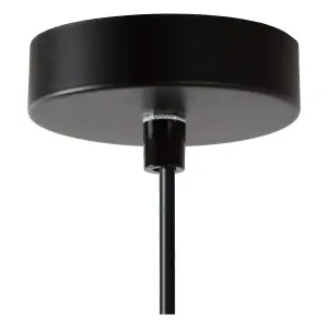 Lucide Medine Modern Pendant Light 25cm - 1xE27 - Smoke Grey