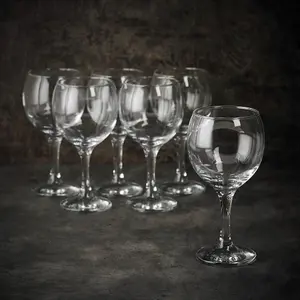 Queensway Home & Dining 16cm Height Soda Lime Glasses 290ml Bar Glassware Stemware 6pcs Set