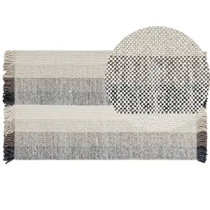 Wool Area Rug 80 x 150 cm Off-White EMIRLER