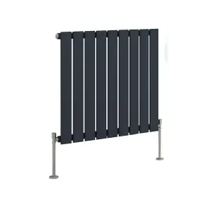 Right Radiators 600x612 mm Horizontal Single Flat Panel Designer Radiator Central Heating Rads Anthracite