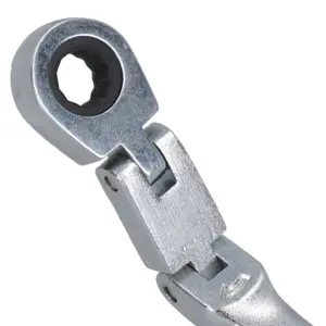 8mm Metric Double Jointed Flexi Ratchet Combination Spanner Wrench 72 Teeth