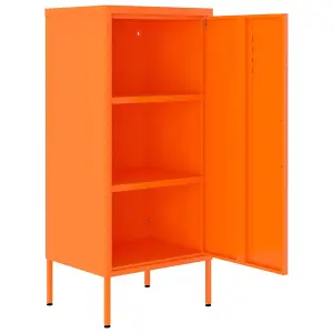 Berkfield Storage Cabinet Orange 42.5x35x101.5 cm Steel