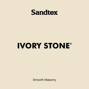 Sandtex Ultra smooth Ivory stone Masonry paint, 10L