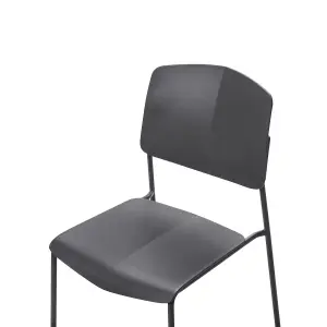 Set of 4 Dining Chairs ASTORIA Black