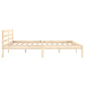 Berkfield Day Bed Solid Wood Pine 160x200 cm King Size