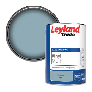 Leyland Trade Vinyl Matt Walls & Ceilings Emulsion Paint Moondust (18C35) 5L