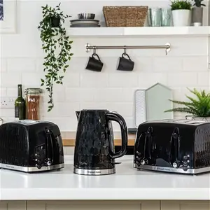 Russell Hobbs Honeycomb Black Plastic Kettle 26051