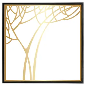 Golden tree (Picutre Frame) / 24x24" / Brown