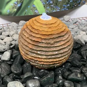 Sandstone Sphere 20cm Natural Stone Solar Water Feature