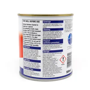 Rustins Quick Drying Radiator Enamel Gloss - Black 500ml