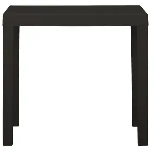 Berkfield Garden Table Anthracite 79x65x72 cm Plastic