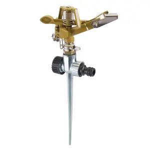 Silverline Spiked Impulse Sprinkler - 1/2" Male - 300mm