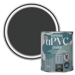 Rust-Oleum Natural Charcoal (Black) Gloss UPVC Paint 750ml