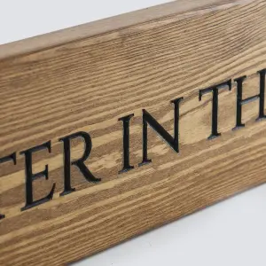 Peak Heritage Engraved Wooden Sign 60cm - Life Is Better In the Garden