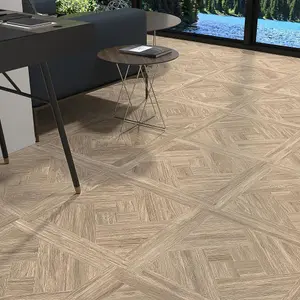 Bosco Mosaic Wood Effect Porcelain Tile 60 x 60cm / Light Brown