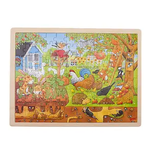 Goki Wooden Our Garden Puzzle - 96 Piece