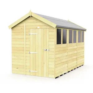 DIY Sheds 7x12 Apex Shed - Single Door With Windows