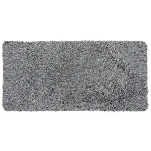 Shaggy Area Rug 80 x 150 cm Black and White CIDE