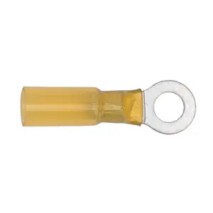 Sealey Heat Shrink Terminal 6.4mm Ring Transparent Yellow - Pack of 25 YTSR2564