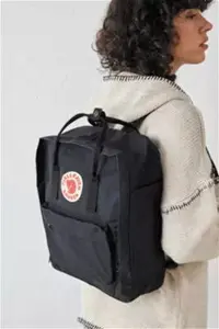 Fjallraven Kanken Backpack - Black L: 38cm X W: 27cm X D: 13cm At Urban Outfitters