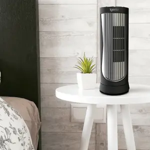 Igenix DF0022 Digital Mini Tower Fan, Oscillating, 12 Inch, Black