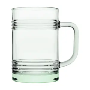 Pasabahce Aware Tincan Recycled Glass Mugs - 400ml - Green - Pack of 4