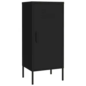 Berkfield Storage Cabinet Black 42.5x35x101.5 cm Steel