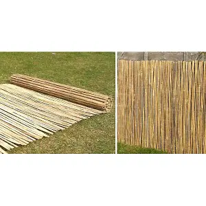 Bamboo Fencing Split Slat Screening Natural 3.0m x 1m Primrose