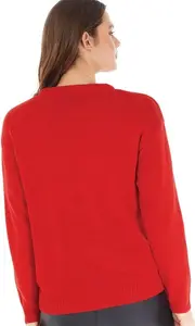 Womens Christmas Ronni Reindeer Jumper Red - Size S