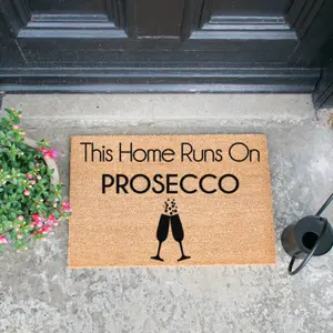 This Home Runs On Prosecco Doormat