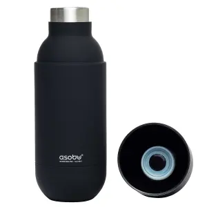 Orb Stainless Steel Insulated Water Bottle Black 400ml