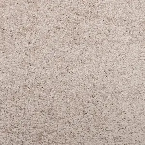 Shaggy Rug PAMPLONA High Pile Modern Beige 60x110 cm