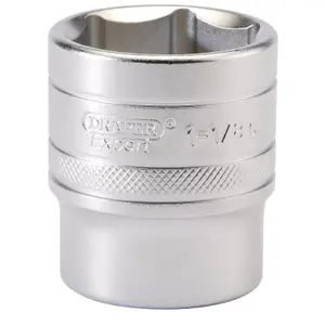 Draper 1/2" Square Drive 6 Point Imperial Socket 1.1/8" 16636