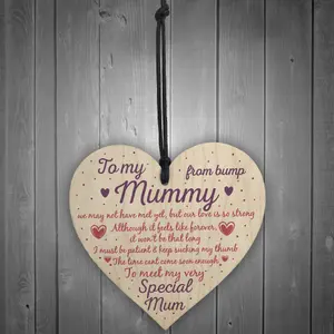 Red Ocean Mummy To Be Plaques Gifts From Bump BABY SHOWER Baby Girl Boy Present Keepsake