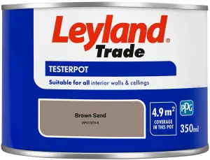 Leyland Trade Vinyl Matt Walls & Ceilings Emulsion Paint Brown Sand (PPG1073-5) 350ml Tester