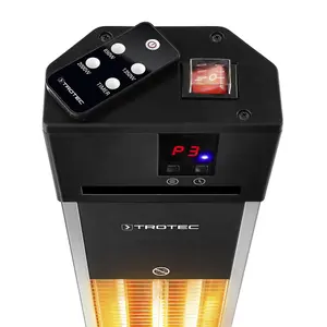 2kW Floor Standing Infrared Heater - IP34 with Remote Control