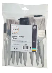 Harris Pack Of 10 Essentials Wall Ceiling & Gloss Paint Brushes