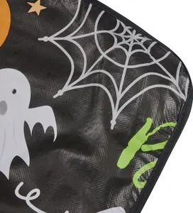 Celebright Halloween Celebration Pack of 2 PVC Tablecloth - Spooky Night Delight & Pumpkin Party - 52x70in